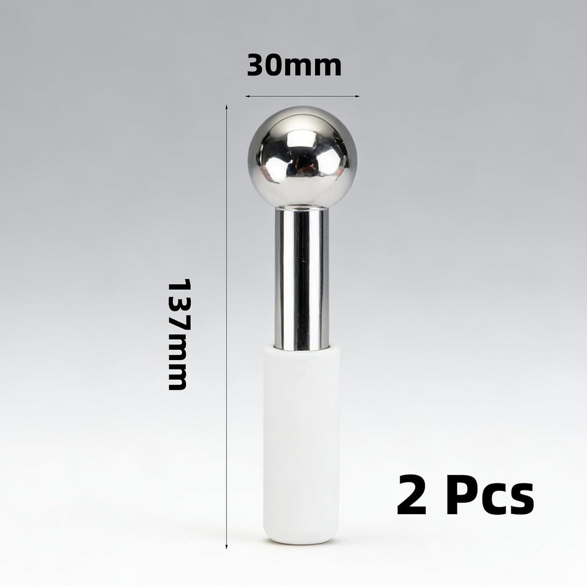 2 Pcs Facial Ice Globes for Face & Eyes Set, 1.18 Inch Cooling Roller Globe