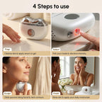 Gloshell Mini Gua Sha Facial Massager, Hot & Cold, Microcurrent