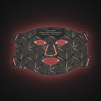 Radiance LED Mask in Obsidian, lit red